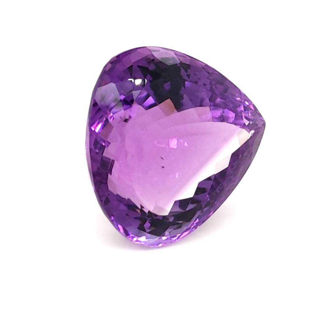 Natural Deep Color Amethyst Faceted | Teardrop | Size: 28mm - The LabradoriteKing