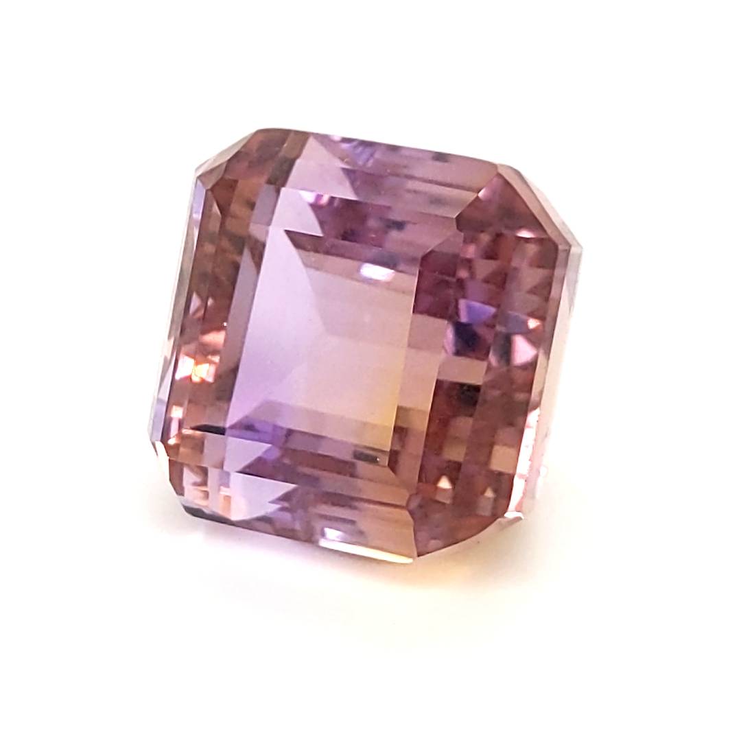 Natural Big Size Ametrine Bolivia Faceted | Square Shape | Size:18mm - The LabradoriteKing