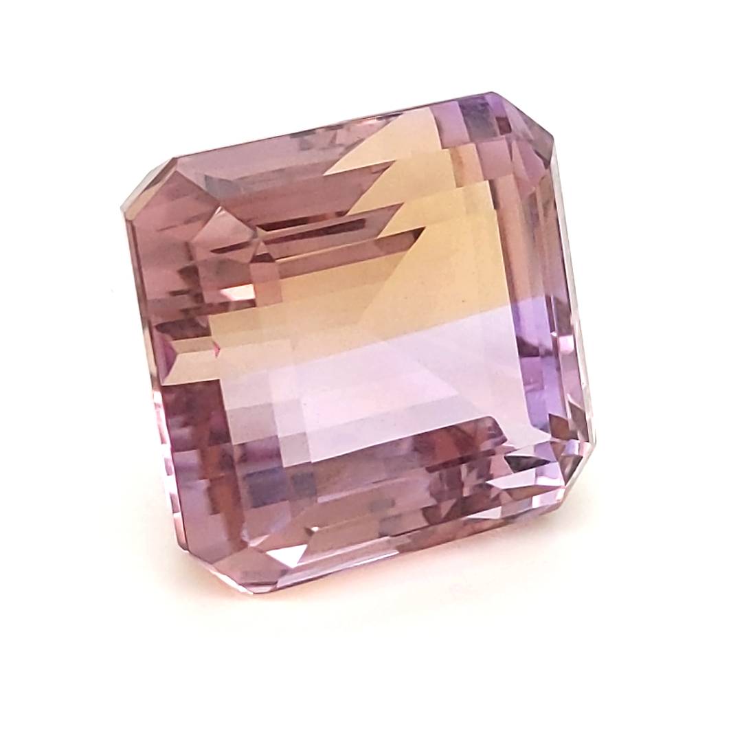 Natural Big Size Ametrine Bolivia Faceted | Rectangle Shape | Size:20x19mm - The LabradoriteKing