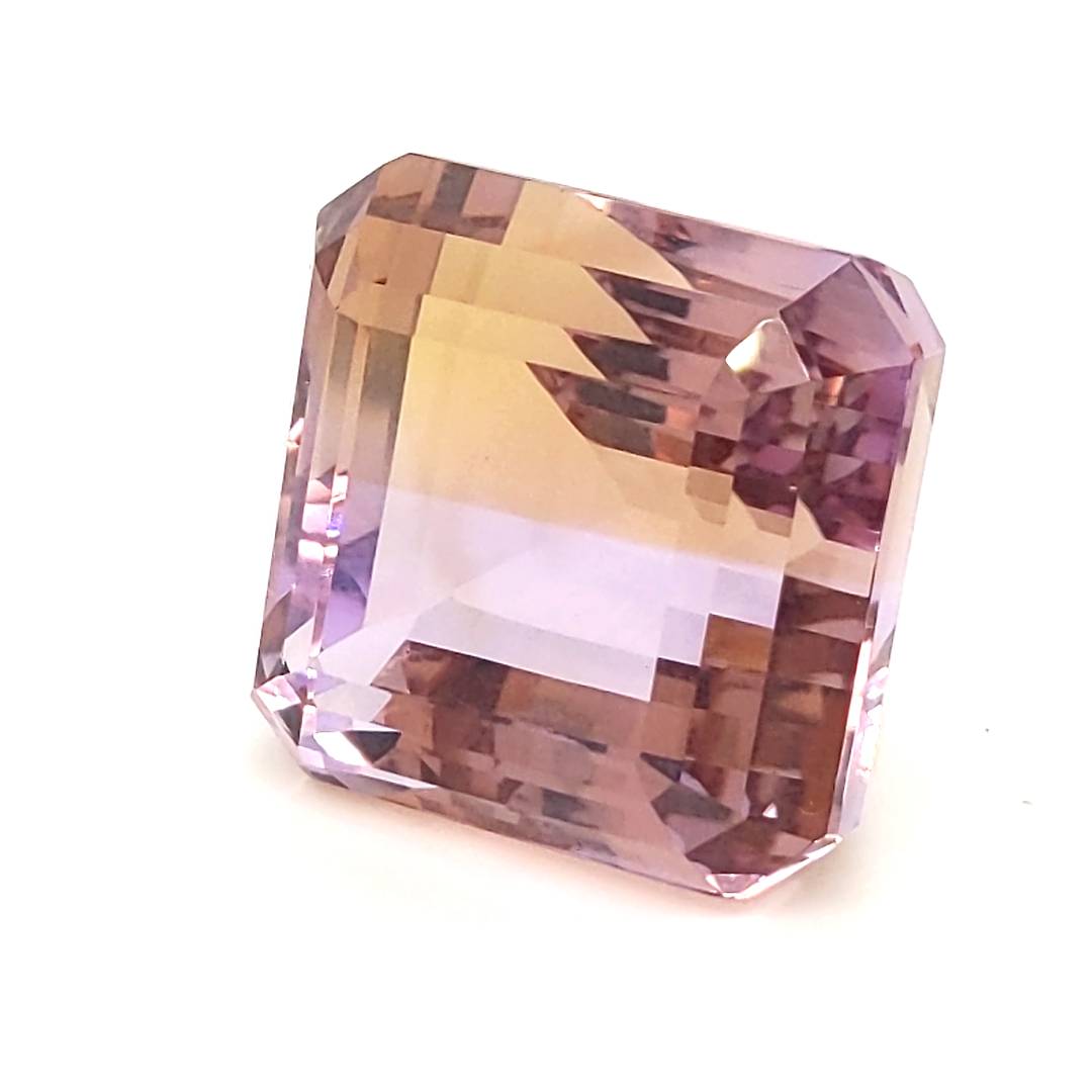 Natural Big Size Ametrine Bolivia Faceted | Rectangle Shape | Size:20x19mm - The LabradoriteKing