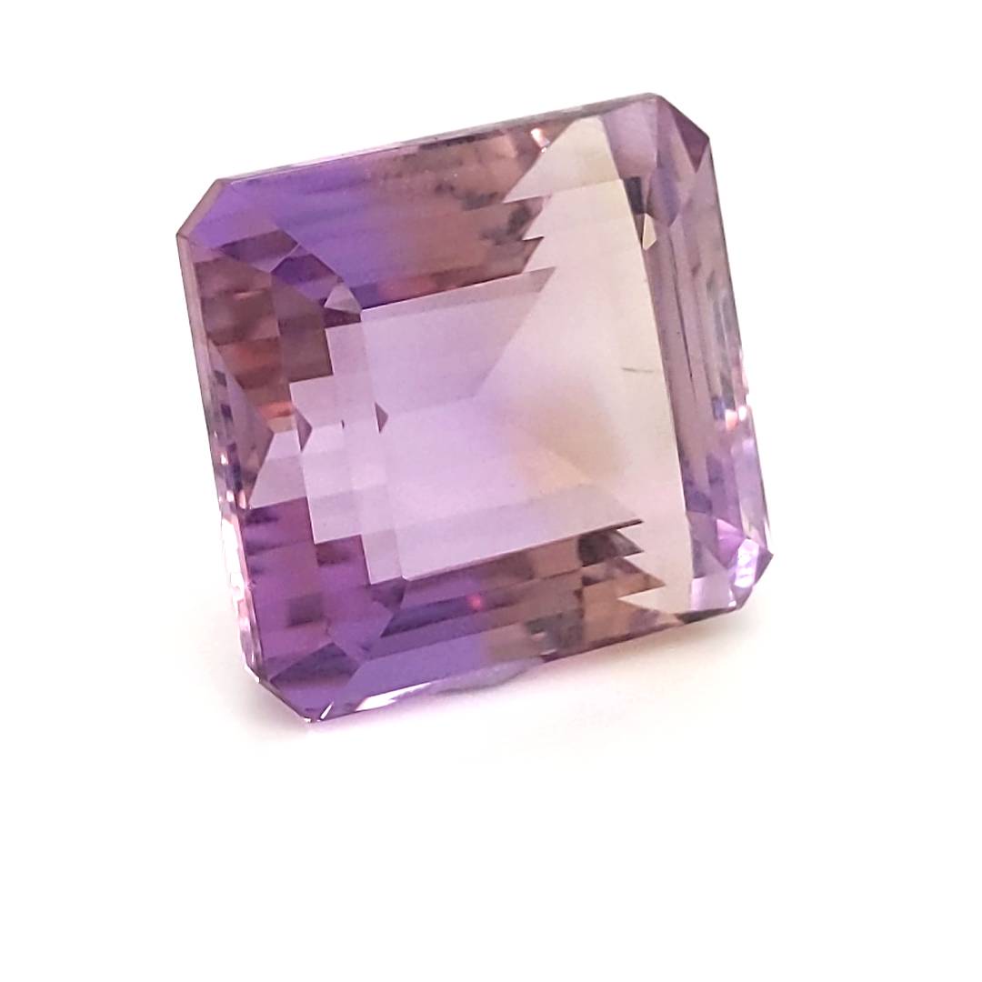 Natural Big Size Ametrine Bolivia Faceted | Rectangle Shape | Size:21x20mm - The LabradoriteKing