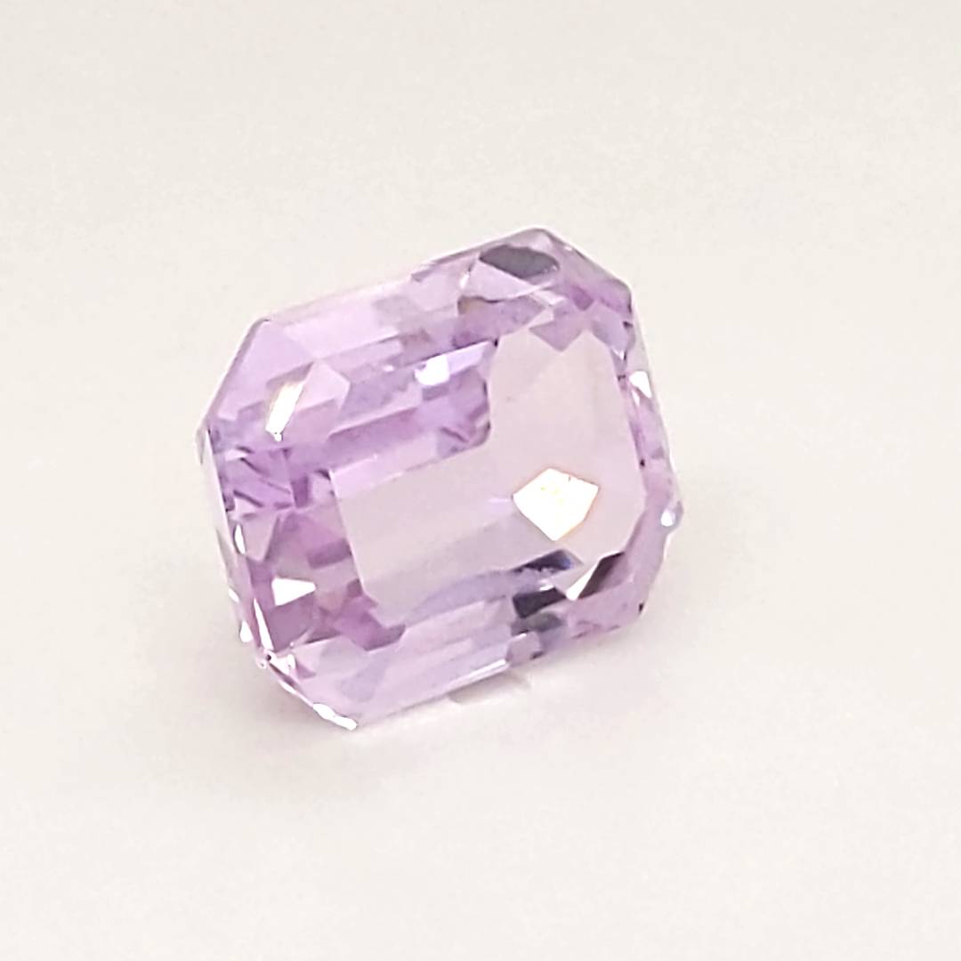 1 Pcs Of Natural Kunzite Faceted | Rectangle | Size:11x9mm