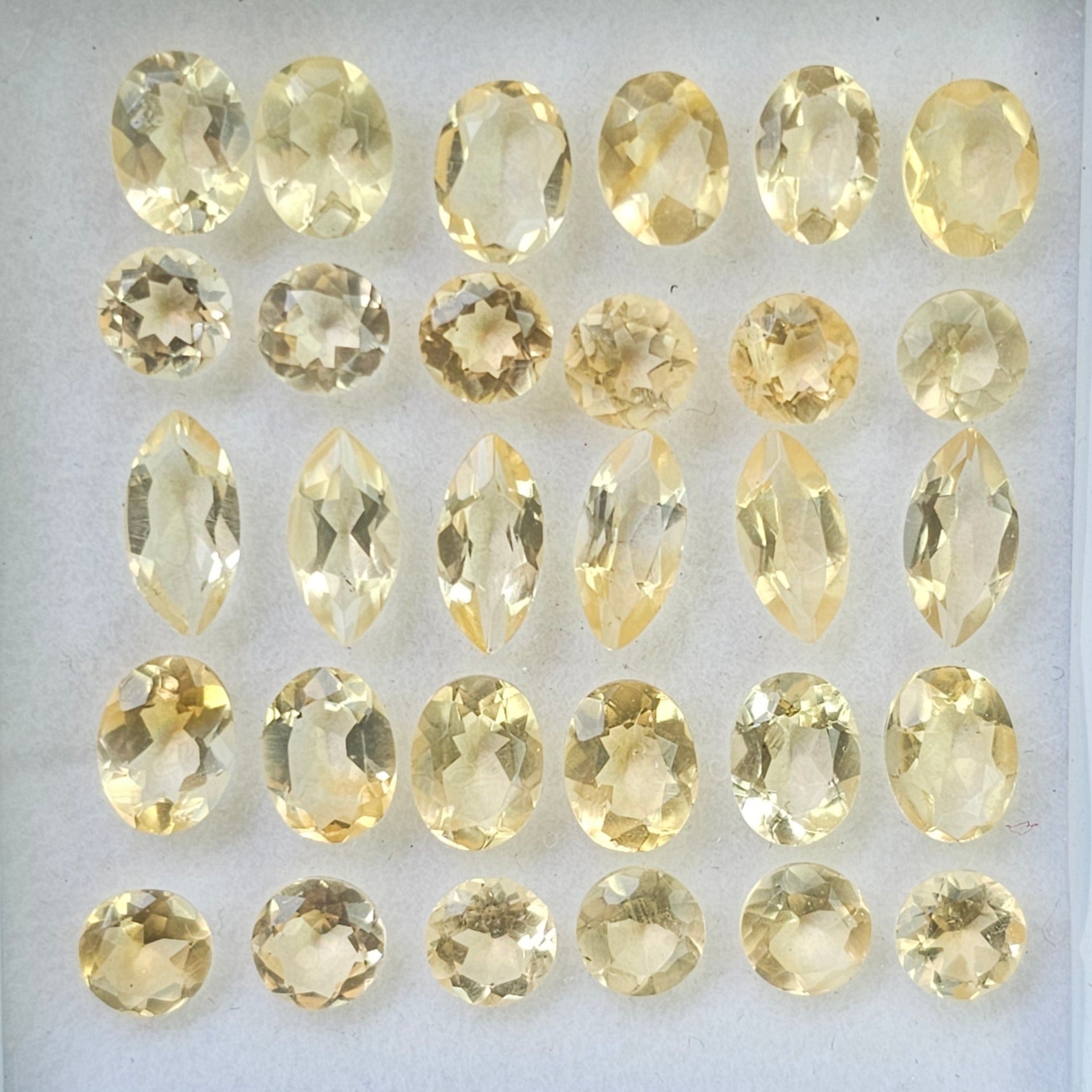 30 Pics Of Natural Citrine Faceted |Mix Shape | Size:5-10mm - The LabradoriteKing