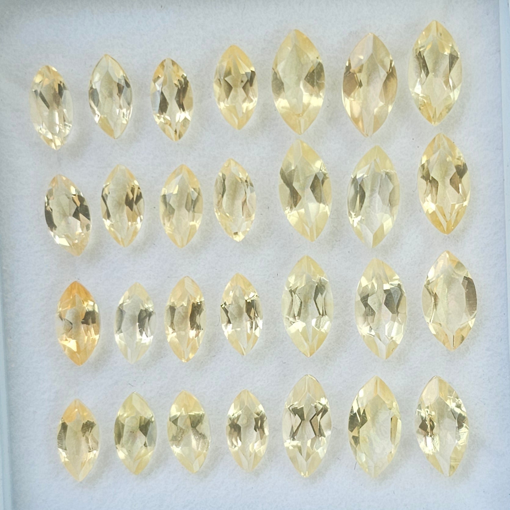 28 Pics Of Natural Citrine Faceted |Marquise Shape | Size:8-10mm - The LabradoriteKing