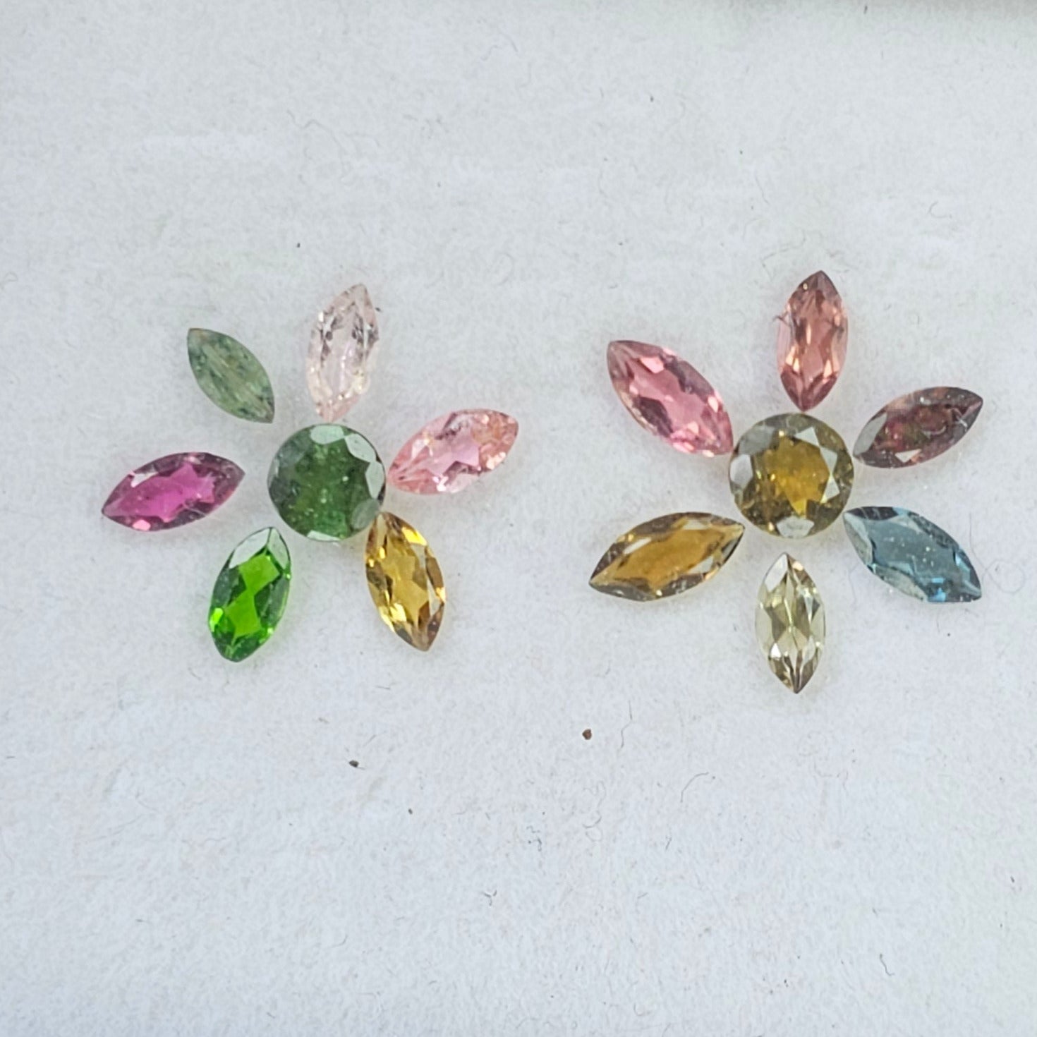 14 Pics Of Natural Tourmaline Faceted |Mix Shape | Size:5-2mm - The LabradoriteKing