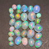 30 Pcs Natural Opal Cabochon 4-9mm | 17 Cts | Shape: Mix  | Ethiopian Mined Untreated - The LabradoriteKing