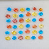 36 Pics Of Natural Orange & Yellow Sapphire & Apatite Faceted |Oval Shape | Size:4x3mm - The LabradoriteKing