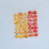 35 Pics Of Natural Orange & Yellow Sapphire Faceted |Oval Shape | Size:3-4mm - The LabradoriteKing