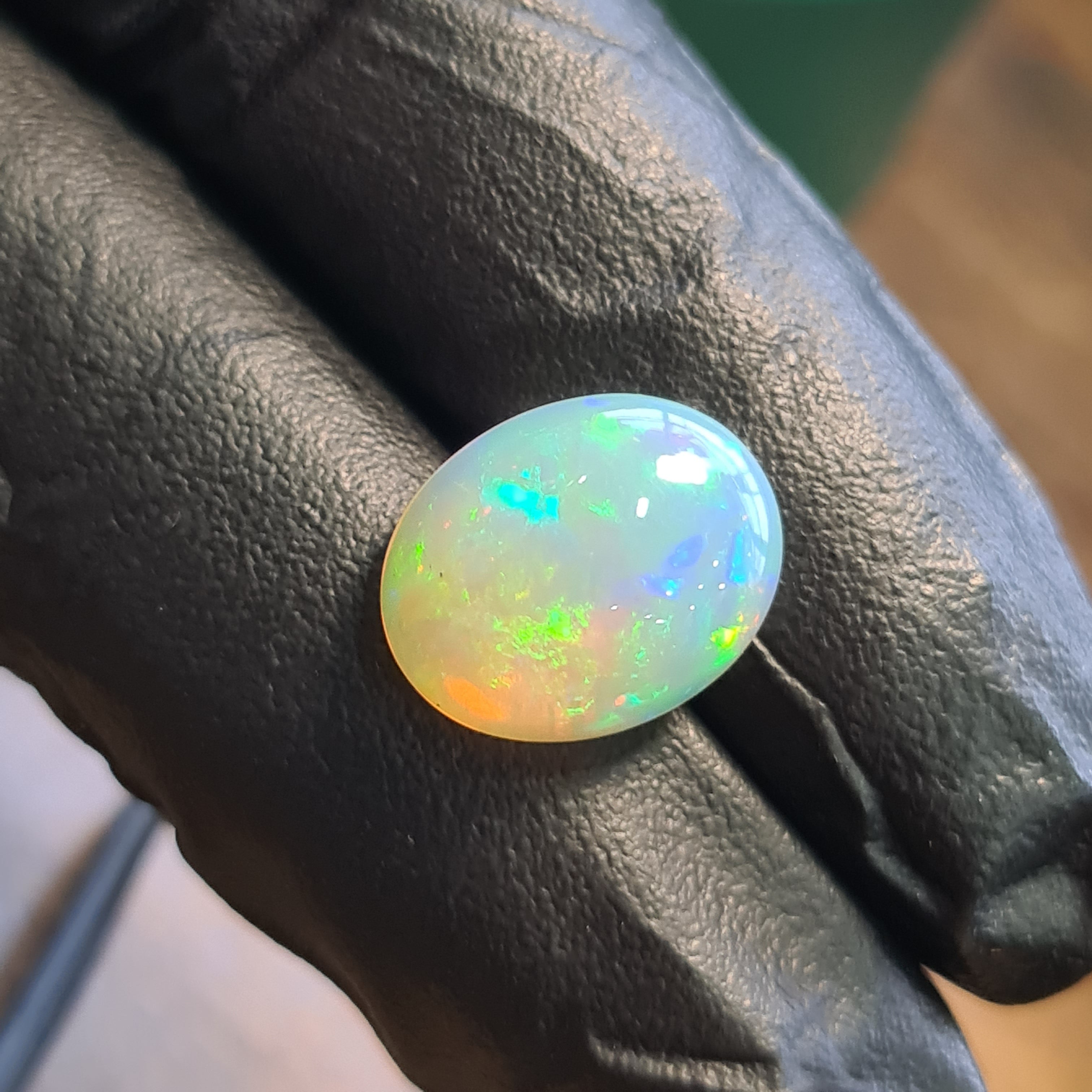 1 Pcs Of Natural Ethopian Opal  | Oval Shape | Size: 11-14mm - The LabradoriteKing