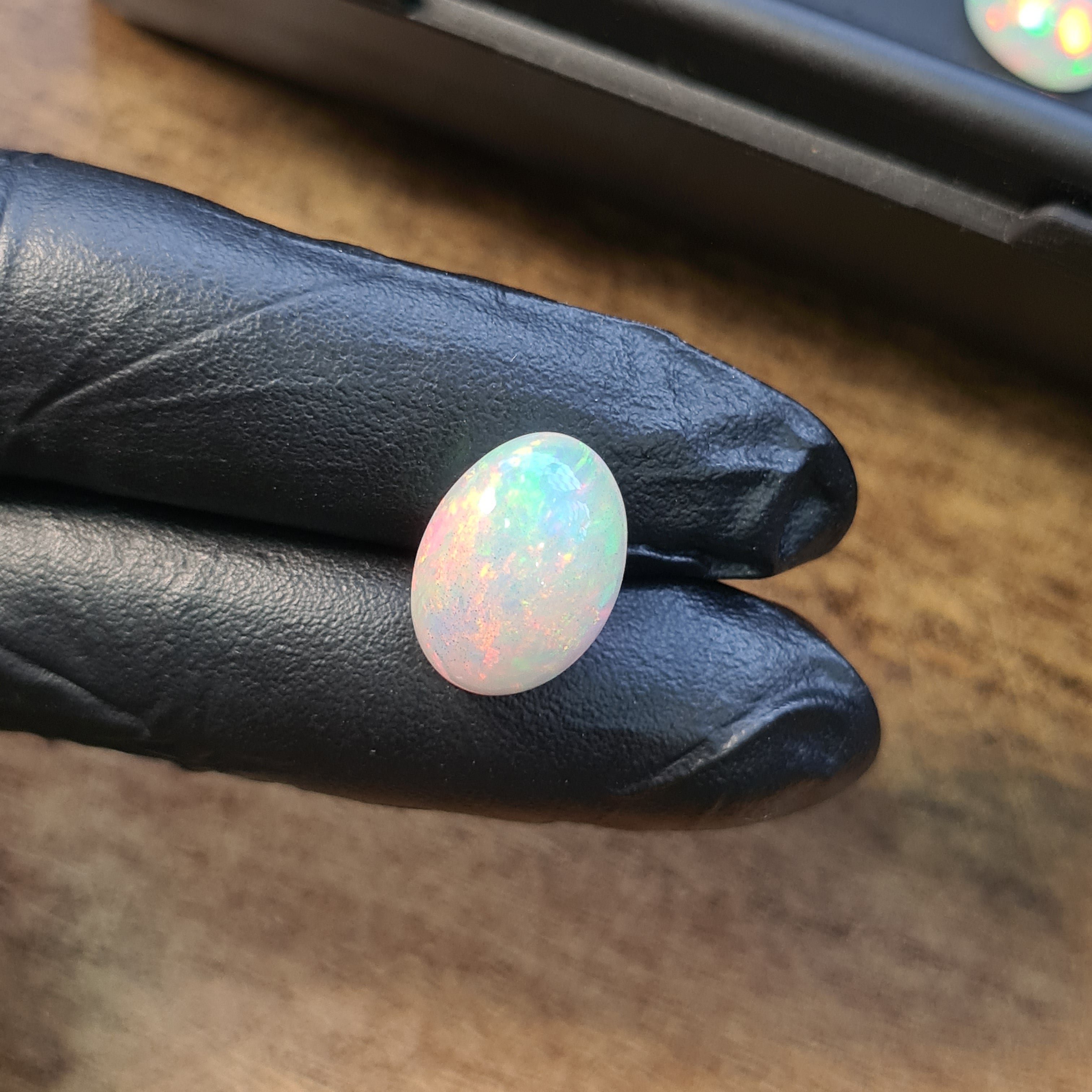 1 Pcs Of Natural Ethopian Opal  | Oval Shape | Size: 12-16mm - The LabradoriteKing