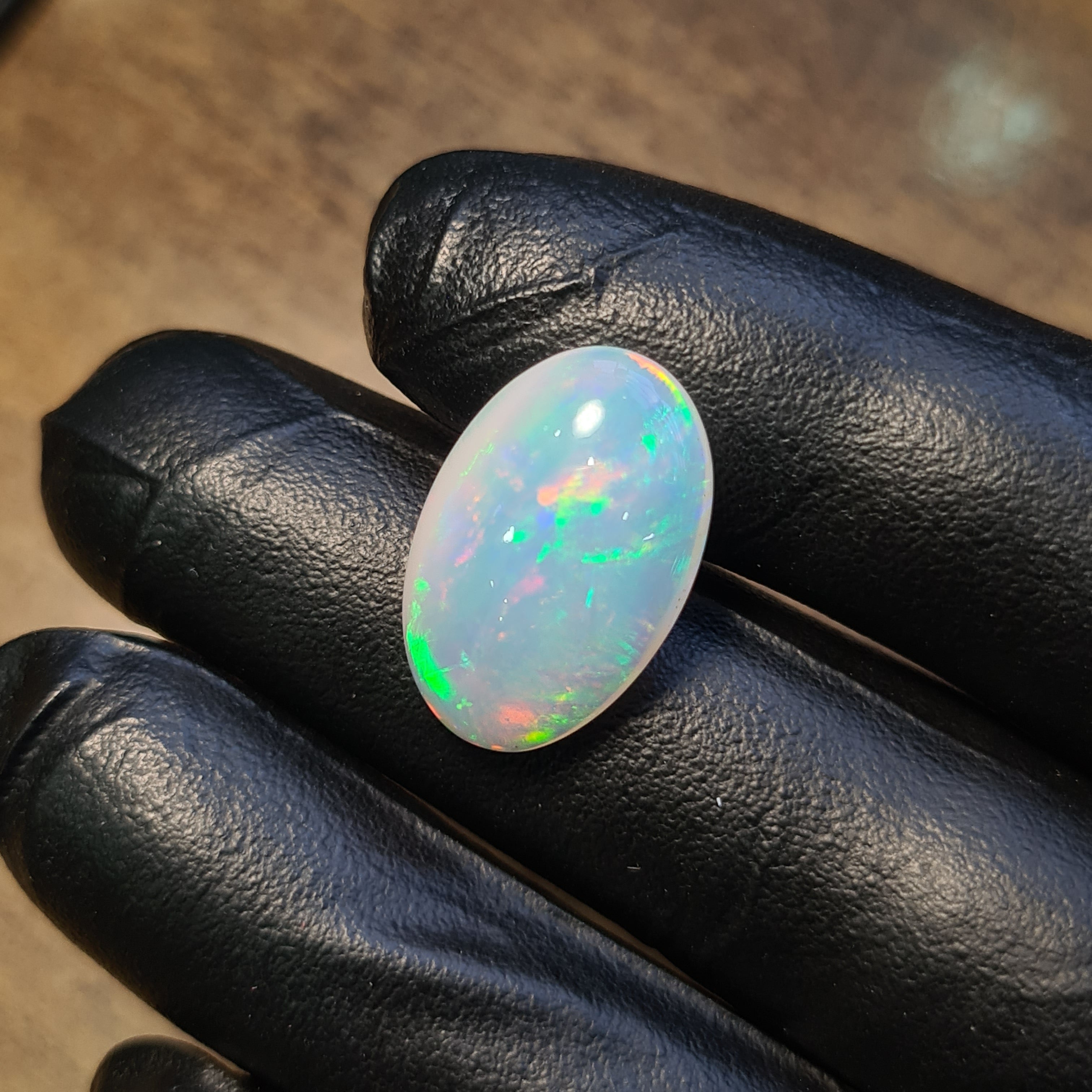 1 Pcs Of Natural Ethopian Opal  | Oval Shape | Size: 11-15mm - The LabradoriteKing