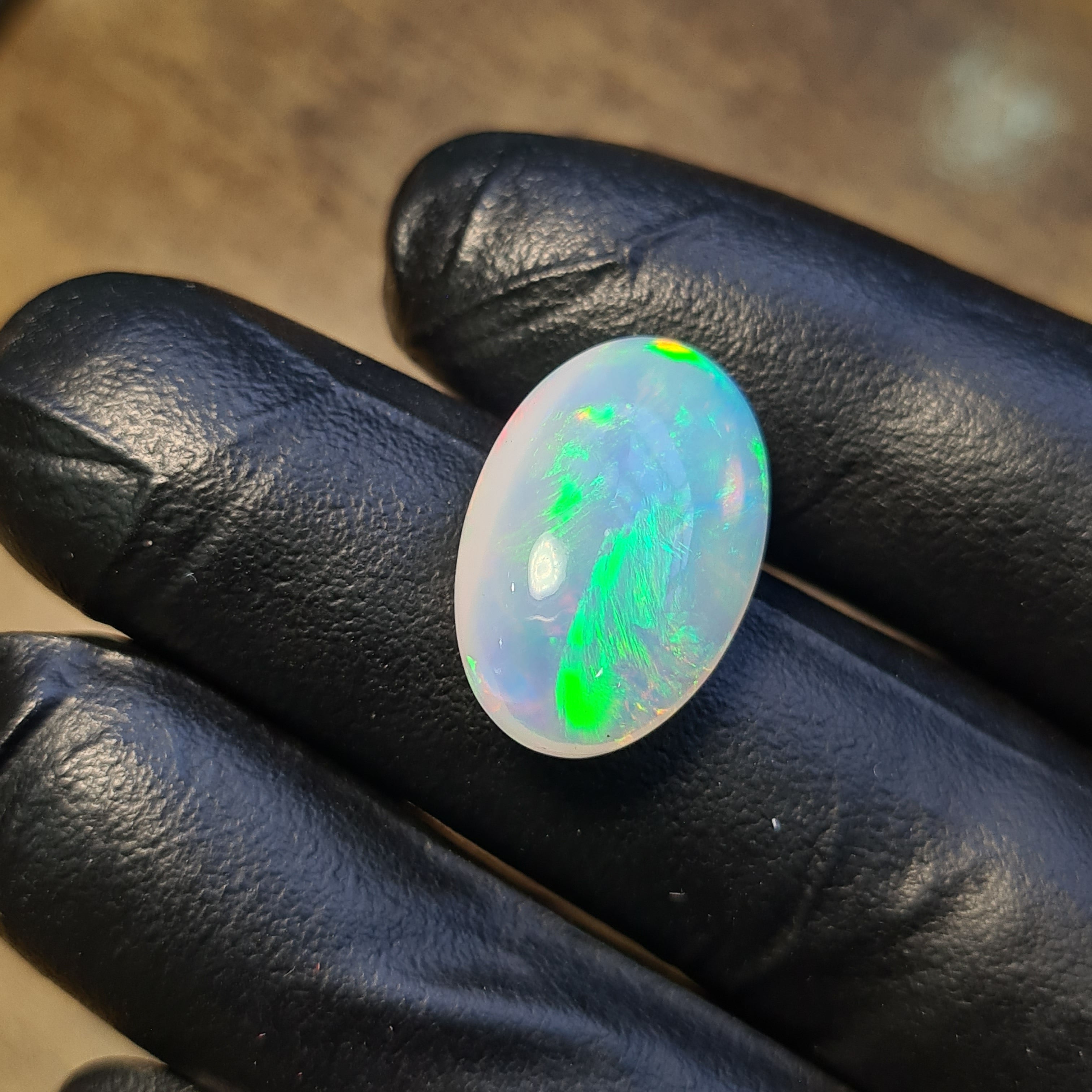 1 Pcs Of Natural Ethopian Opal  | Oval Shape | Size: 11-15mm - The LabradoriteKing