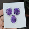1 Card Of Natural Amethyst Flower Carved| Flower Shape| Size: 24-32mm - The LabradoriteKing