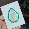 1 Card Of Natural Mother Of Pearl & Green Onxy| Oval & Pear Shape | Size:7-47mm - The LabradoriteKing