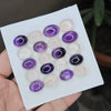 1 Card Of Natural Mix Quartz Rosecut| Oval Shape| Size: 10-18mm - The LabradoriteKing