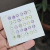 1 Card Of Natural Mix Quartz Rosecut| Round & Teardrop Shape | Size:6mm - The LabradoriteKing