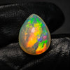 1  Pcs Of Natural Ethopian Opal  | Pear Shape | Size: 12x15mm - The LabradoriteKing