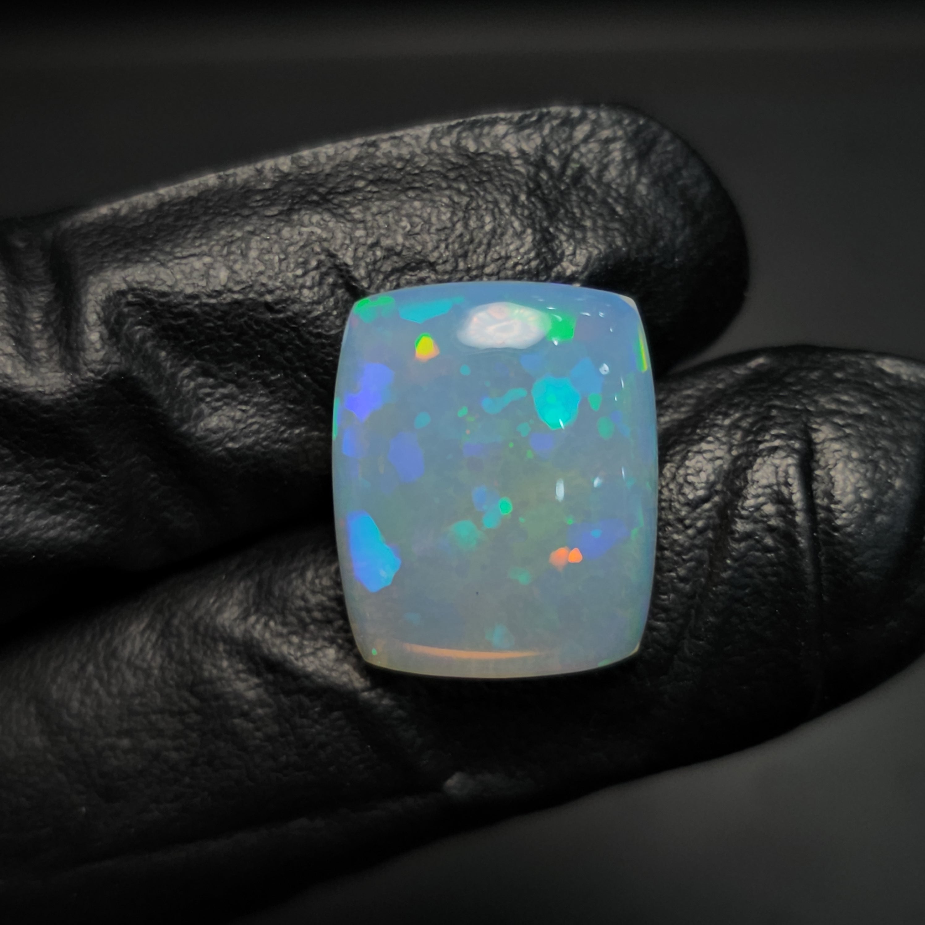 1  Pcs Of Natural Ethopian Opal  | Rectangle Shape | Size: 14x17mm - The LabradoriteKing