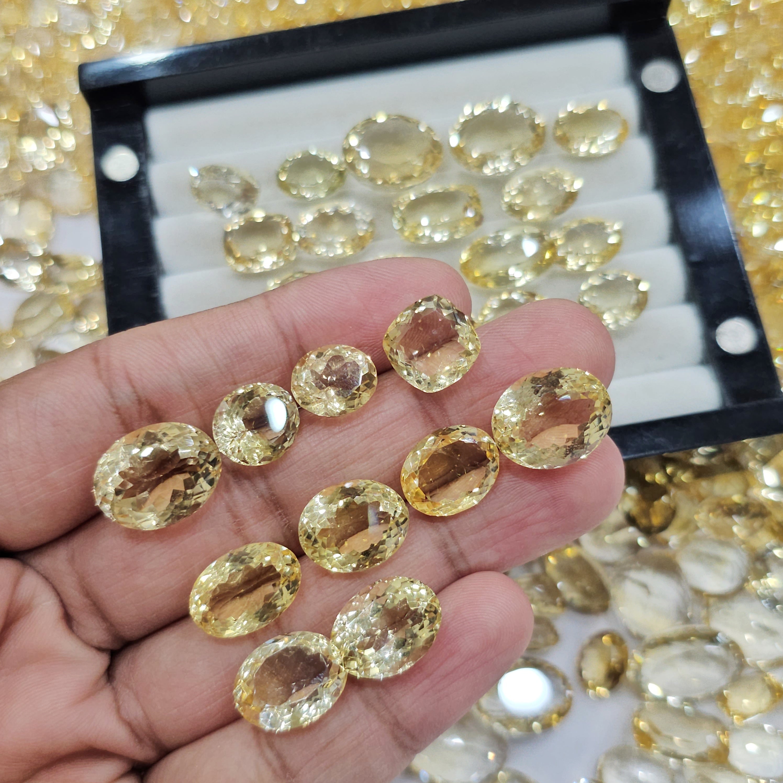 20 Pcs of Faceted Unheated Citrine gemstone | 10mm to 20mm sizes - The LabradoriteKing