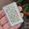 66 Pcs Of Natural Heliodor Faceted |Square Shape| Size: 4mm - The LabradoriteKing