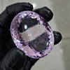 1 Pcs Of Natural Lavender Amethyst From Brazil |Faceted | Oval Shape| Size: 36x47mm - The LabradoriteKing