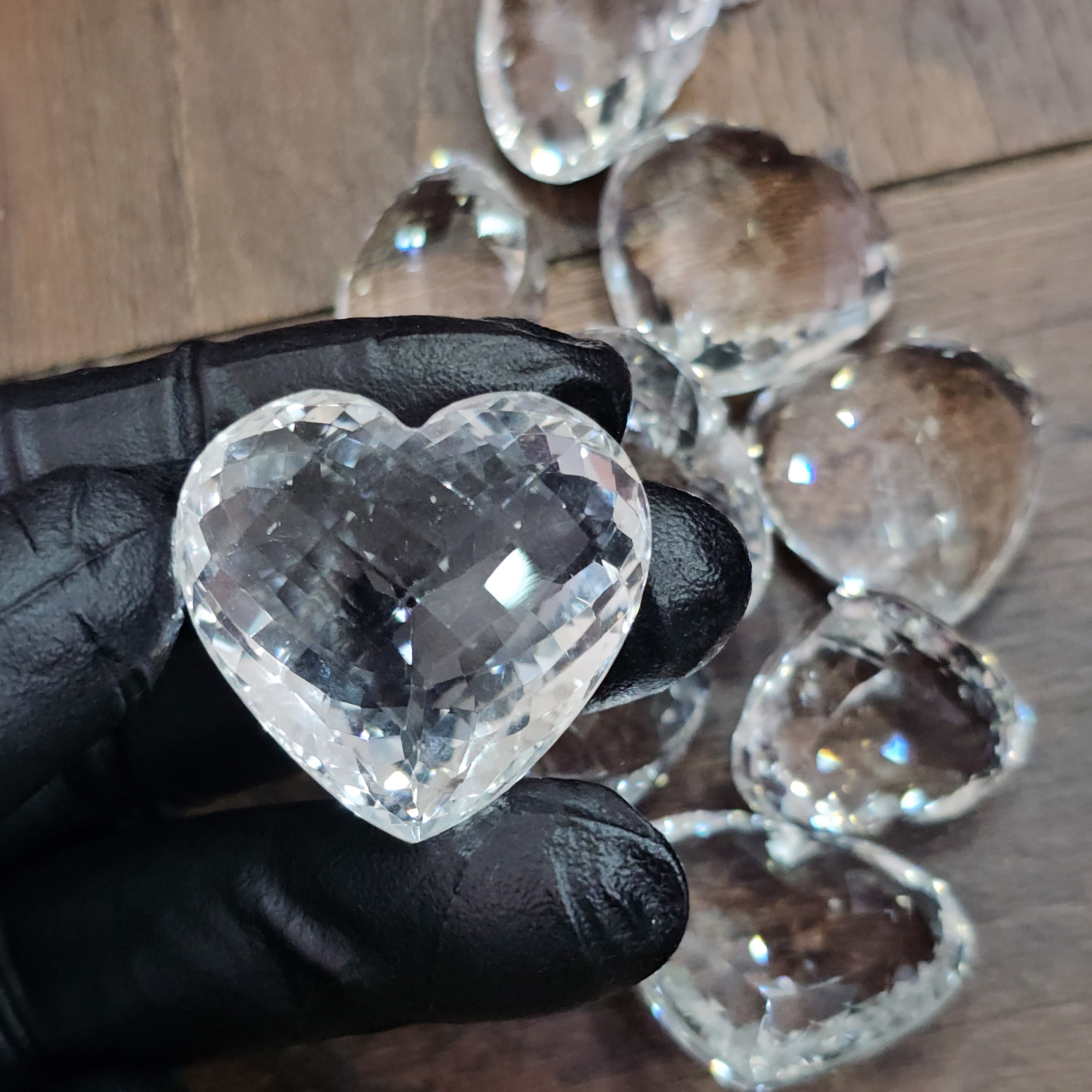 1 Pc Large Clear Quartz Heart | Flawless | 20mm - The LabradoriteKing