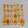 24 Pcs Of Natural Citrine Faceted | Marquise| Size:6-12mm - The LabradoriteKing