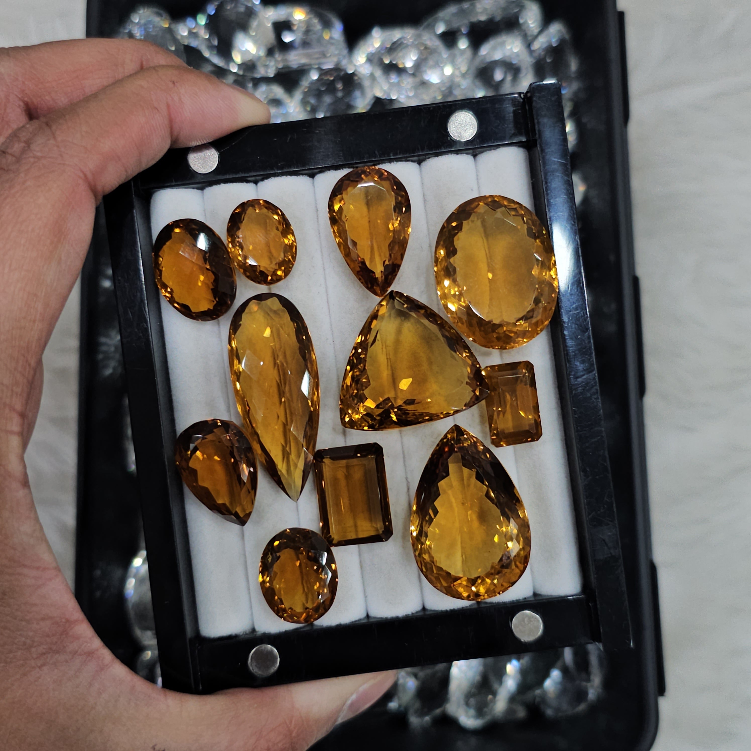 5 Pcs of Deep Honey Quartz | 15-30mm sizes - The LabradoriteKing