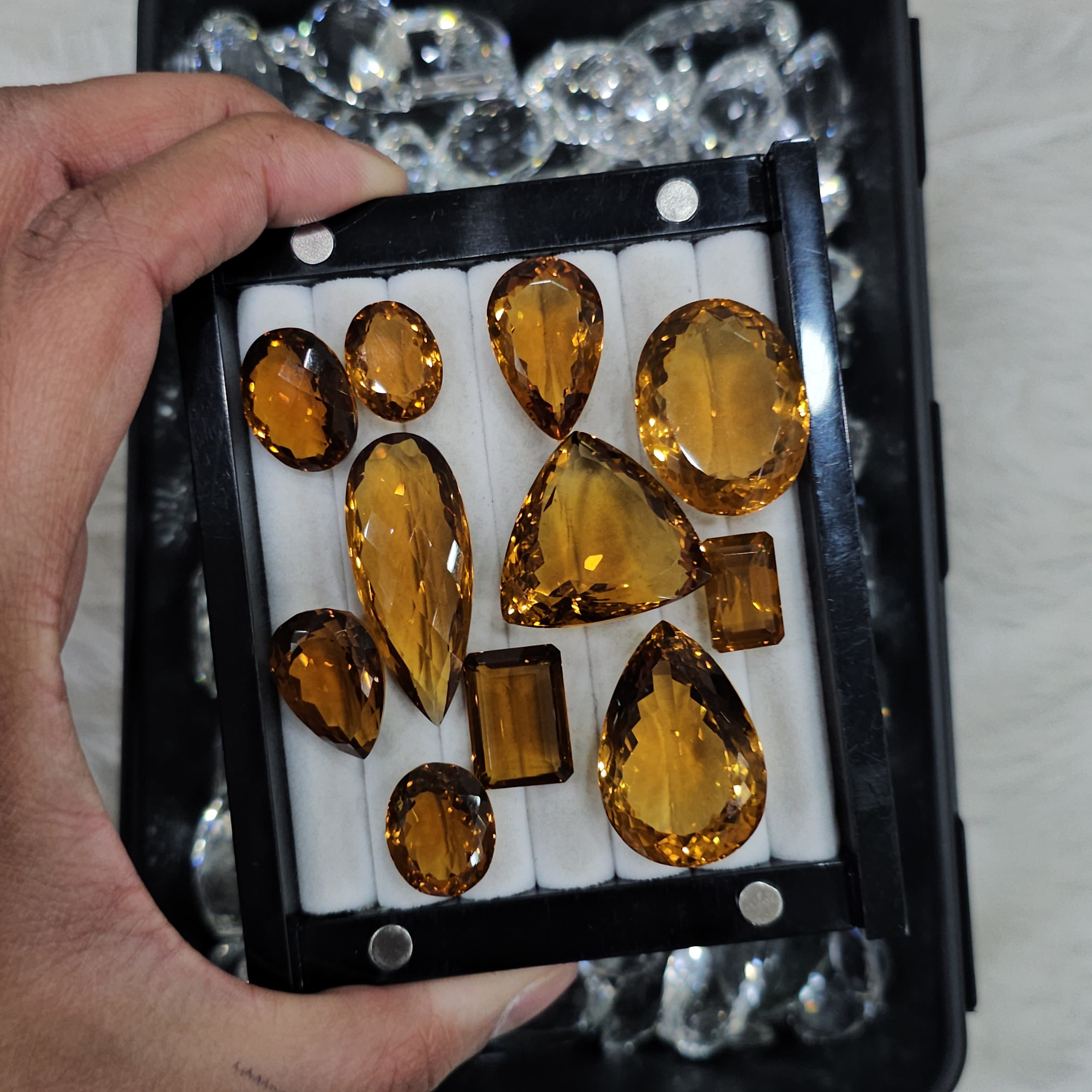 5 Pcs of Deep Honey Quartz | 15-30mm sizes - The LabradoriteKing