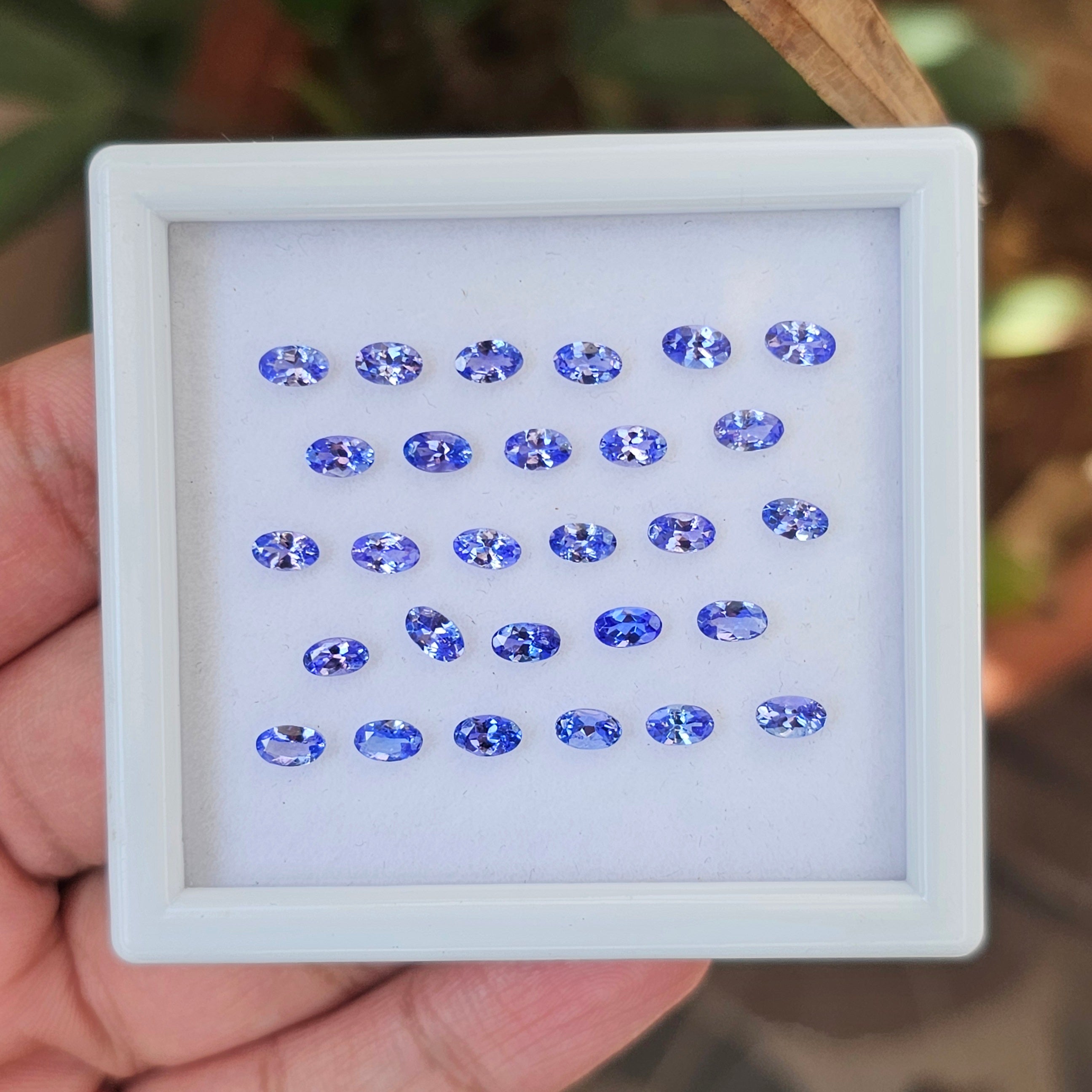 28 Pcs Oval Cut Natural Tanzanite Gemstone | Size: 5x3mm - The LabradoriteKing