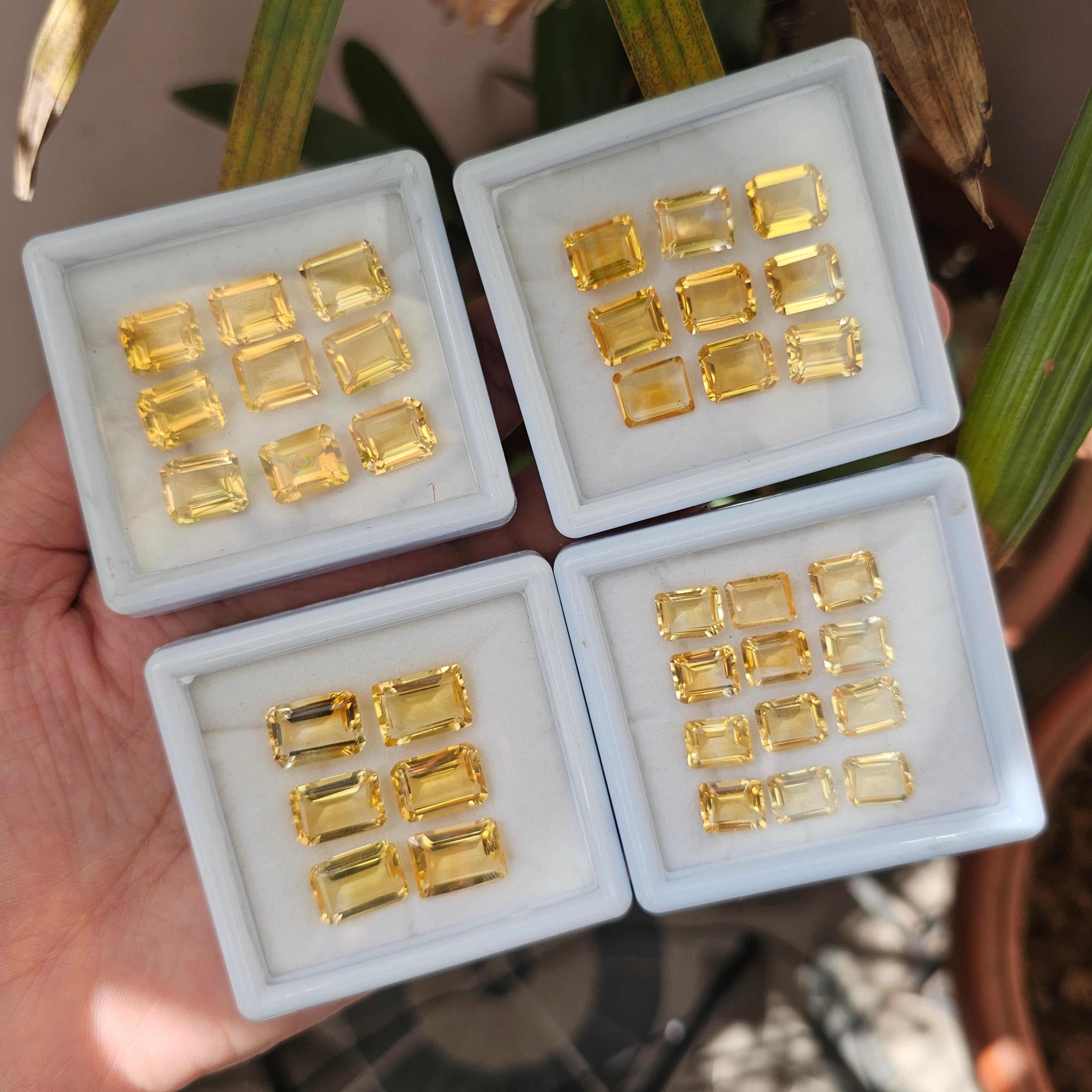 Natural Citrine Faceted | Rectangle | Size:7x5mm To 14x10mm - The LabradoriteKing