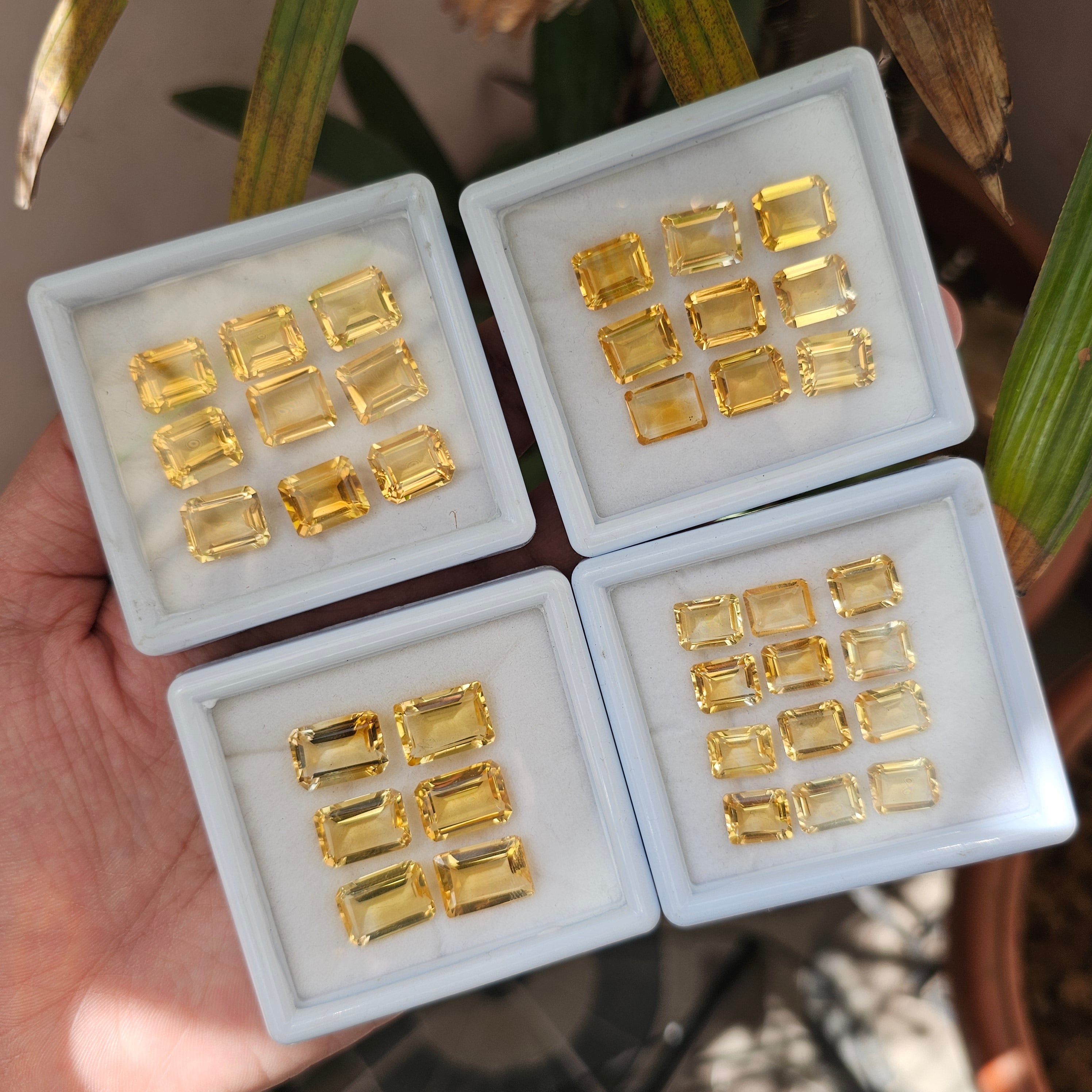 Natural Citrine Faceted | Rectangle | Size:7x5mm To 14x10mm - The LabradoriteKing