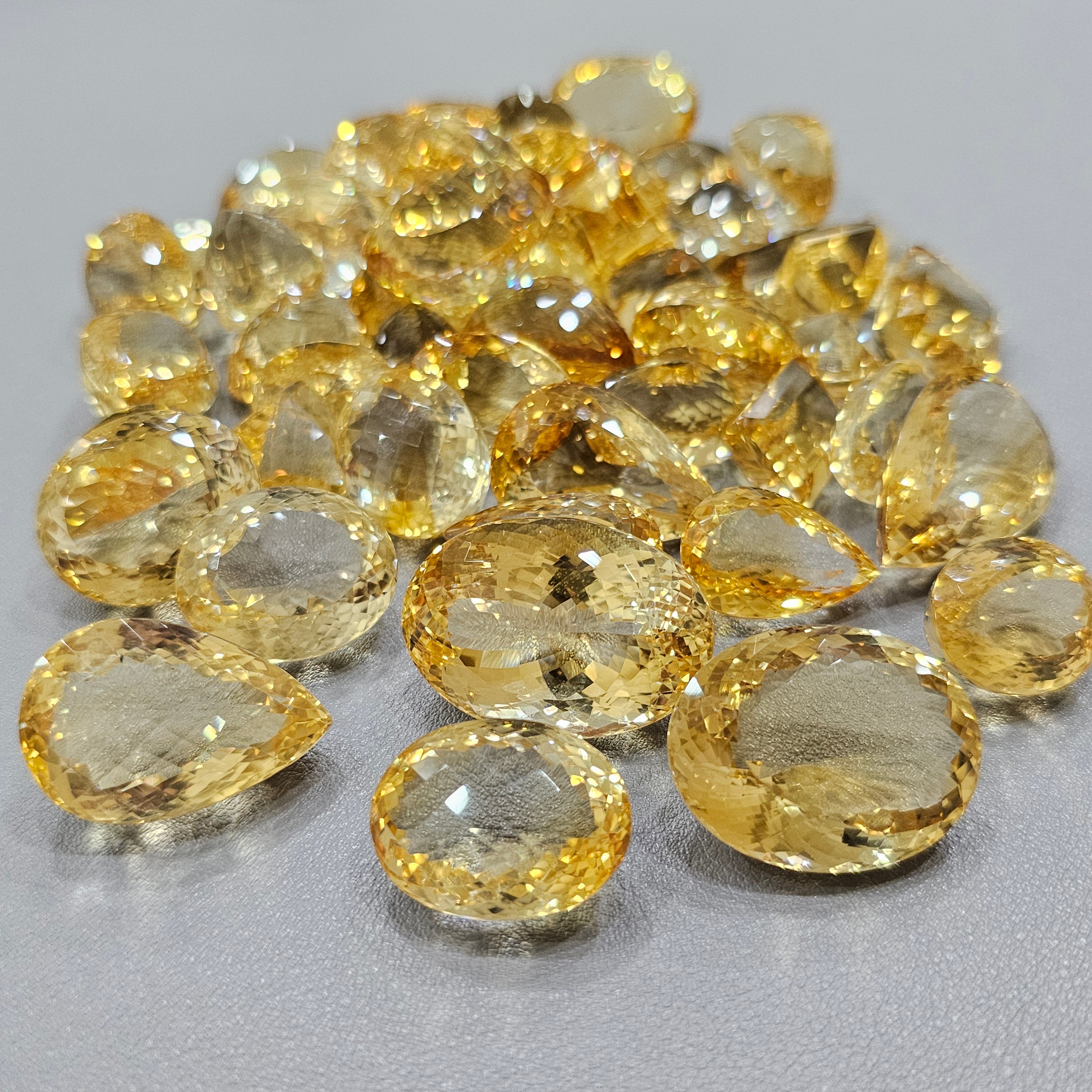 2 Pcs of Large Natural Citrine Gemstones |  Flawless - The LabradoriteKing