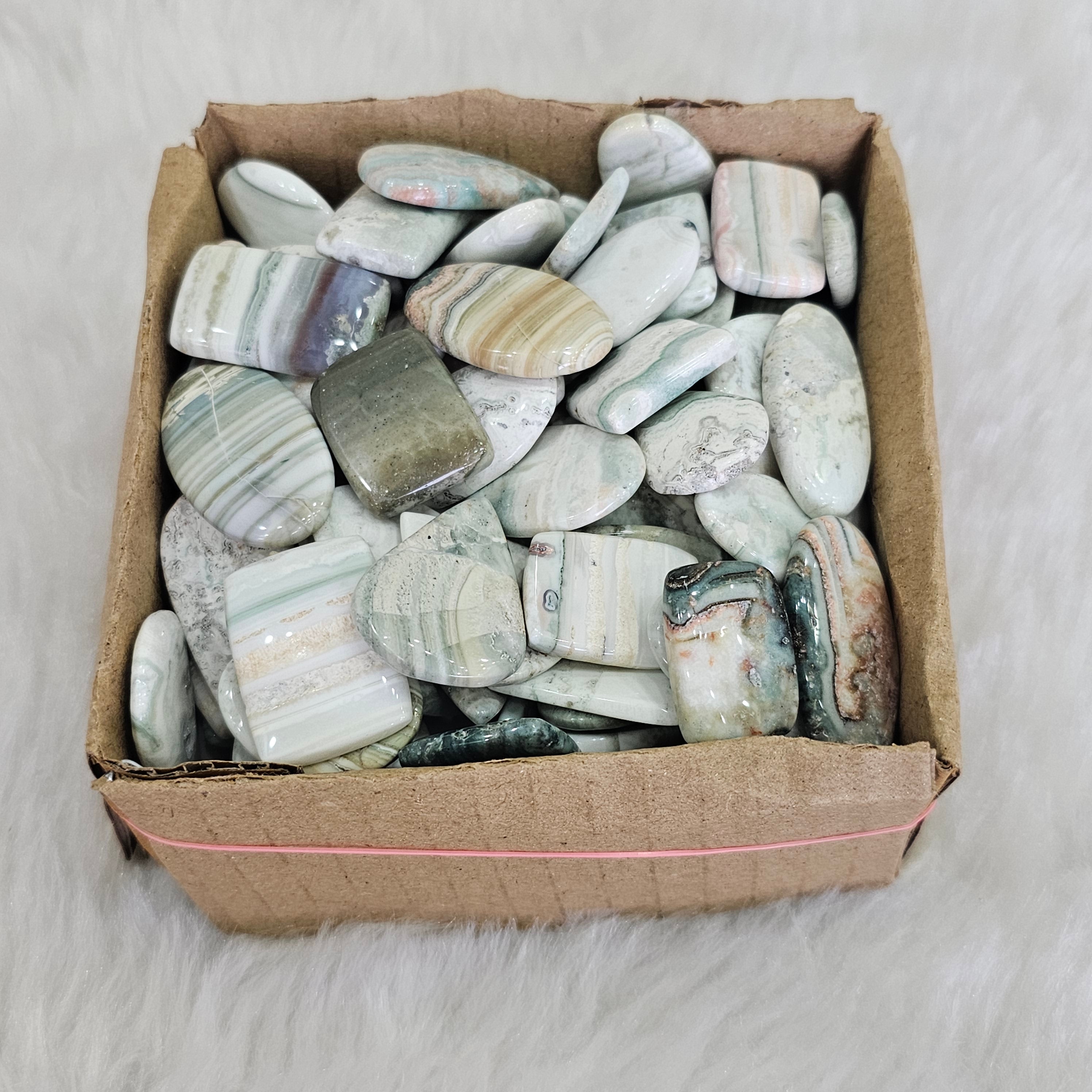 1KG Saturn Chalcedony | 80-100 Pcs | 1" to 4" Inches - The LabradoriteKing