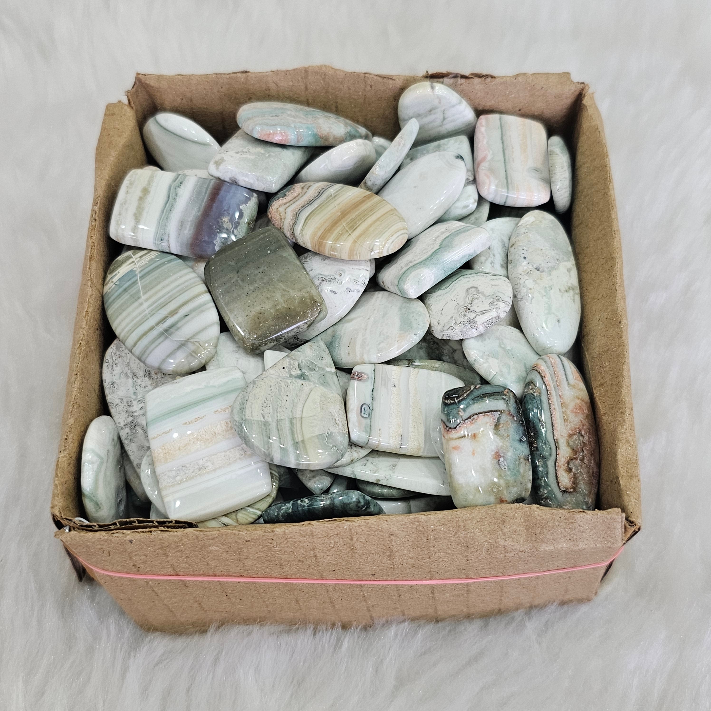 1KG Saturn Chalcedony | 80-100 Pcs | 1" to 4" Inches - The LabradoriteKing