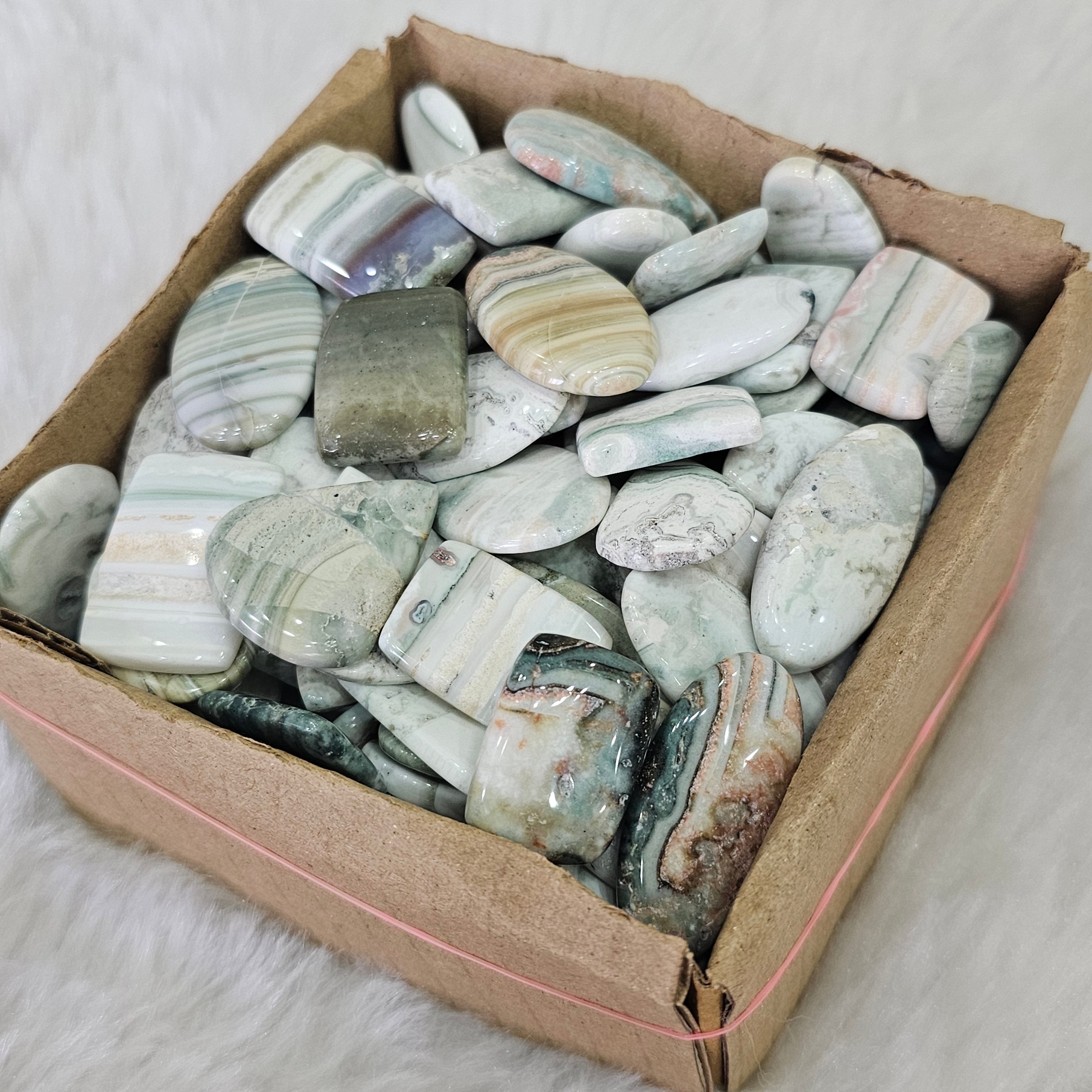 1KG Saturn Chalcedony | 80-100 Pcs | 1" to 4" Inches - The LabradoriteKing