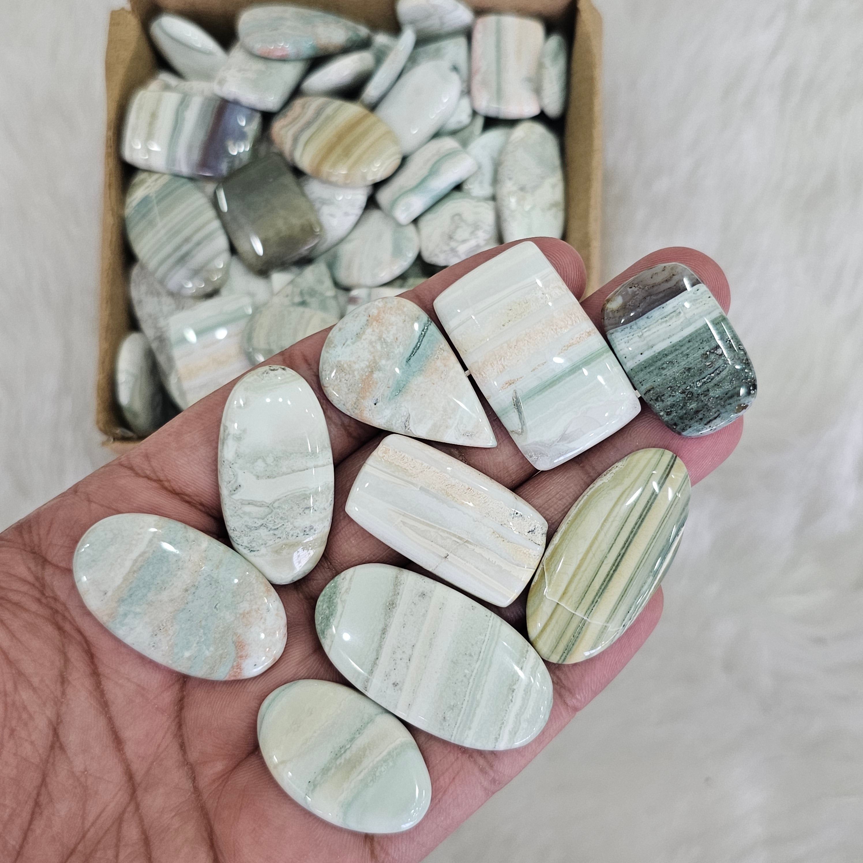 1KG Saturn Chalcedony | 80-100 Pcs | 1" to 4" Inches - The LabradoriteKing