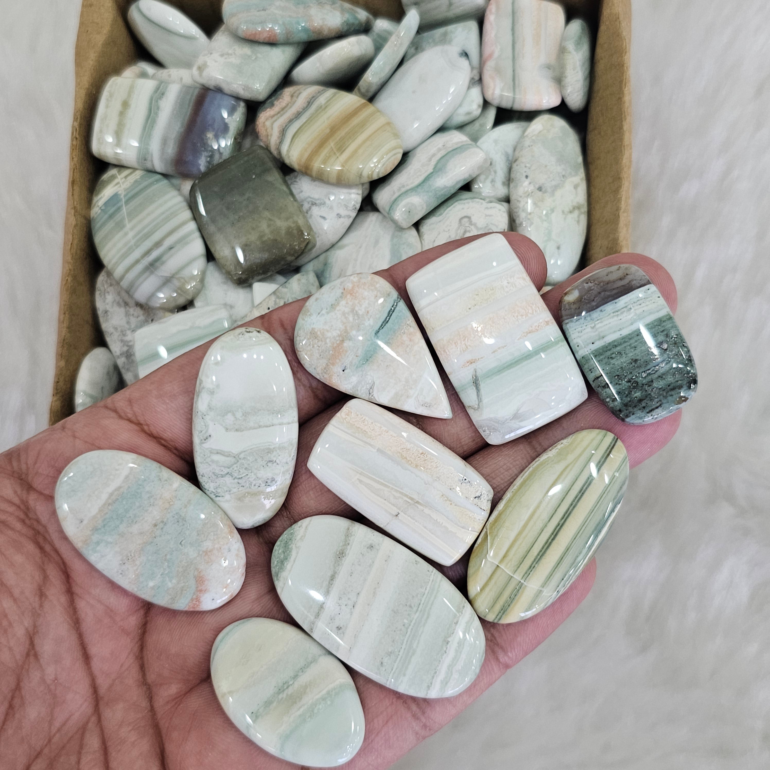 1KG Saturn Chalcedony | 80-100 Pcs | 1" to 4" Inches - The LabradoriteKing