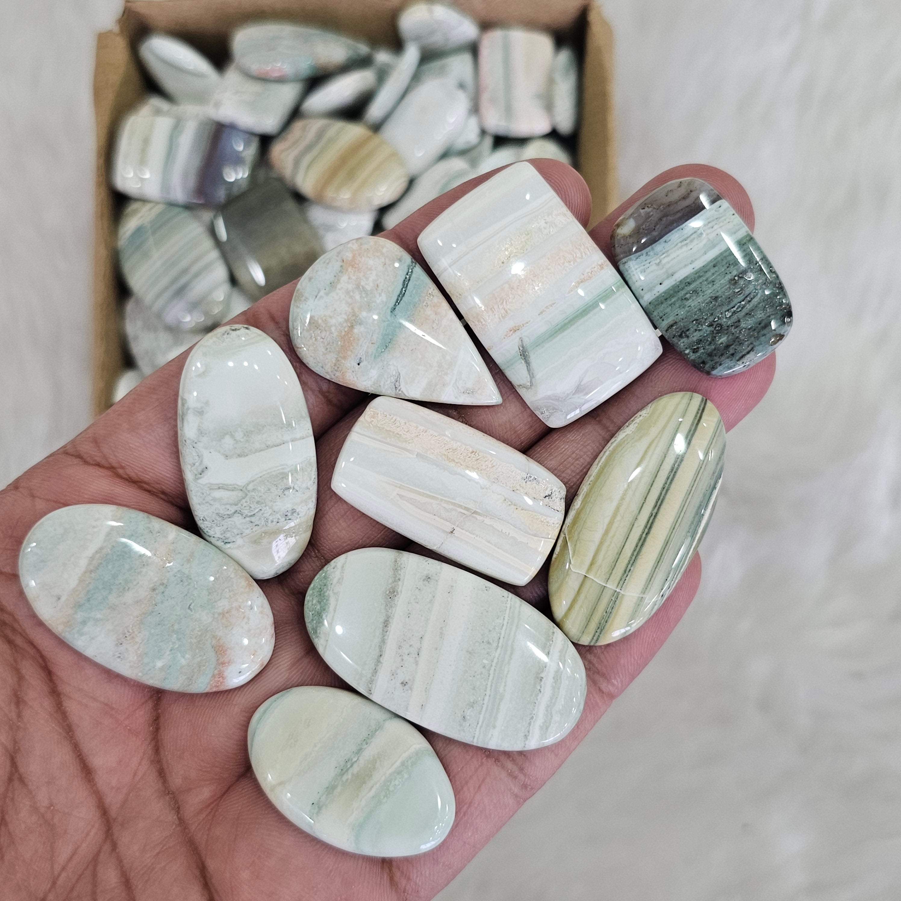 1KG Saturn Chalcedony | 80-100 Pcs | 1" to 4" Inches - The LabradoriteKing