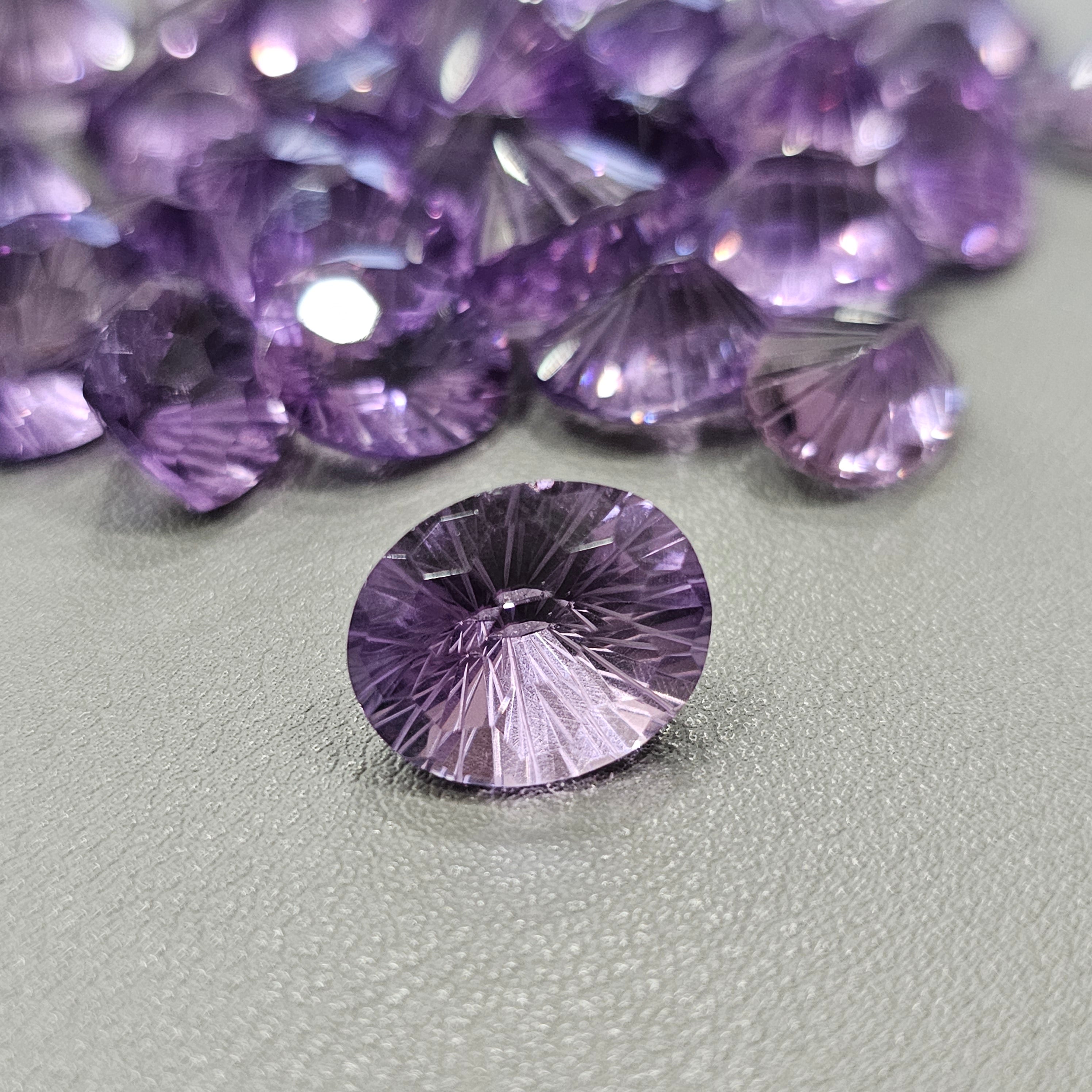 10 Pcs Lavender Amethyst | Football Cut | 12-18mm - The LabradoriteKing