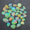 20 Pcs of Natural Ethiopian Opal Rosecuts | Flat Backs | Big and small sizes - The LabradoriteKing