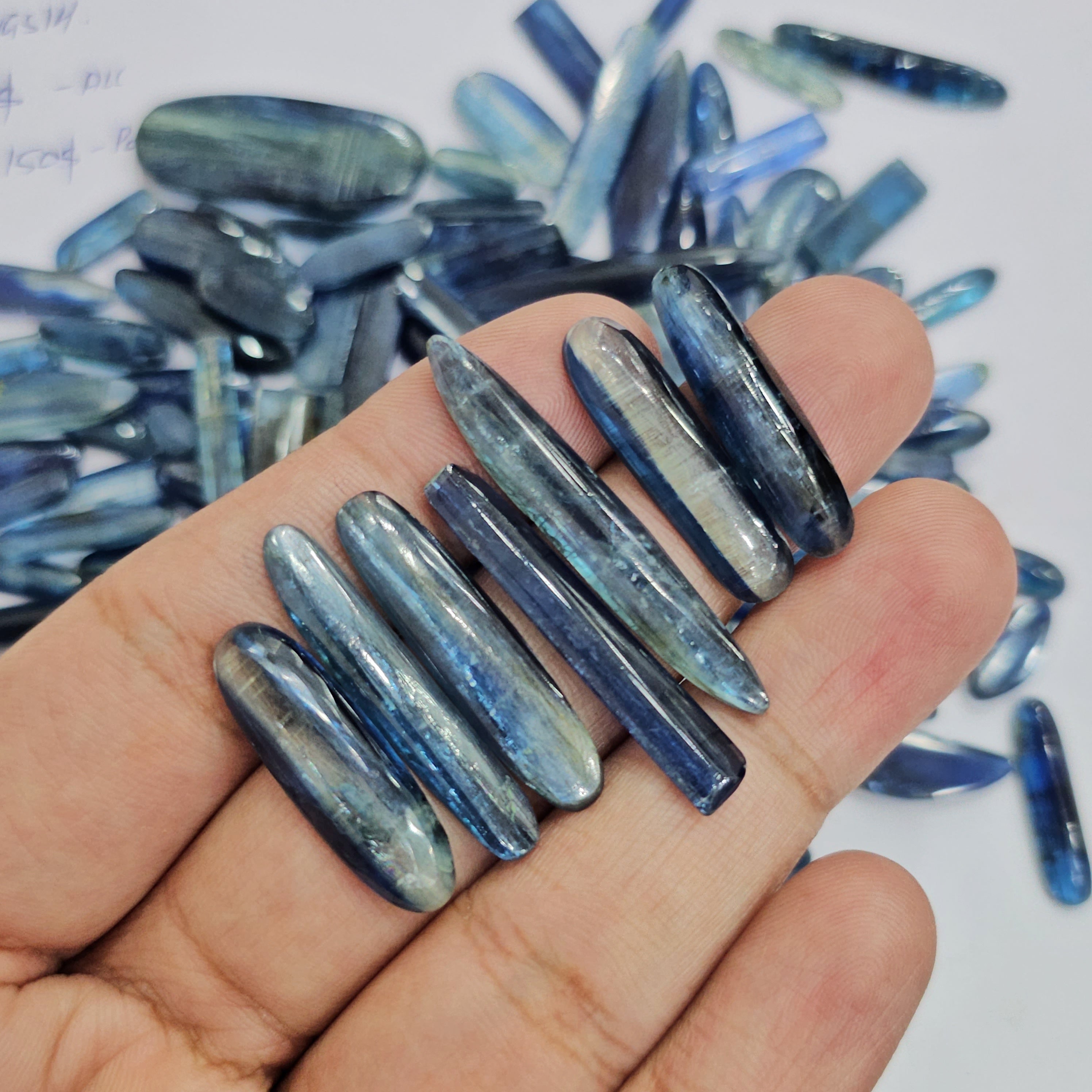 10 Pcs Natural Kyanite Polished Sticks | 20mm to 35mm tall - The LabradoriteKing