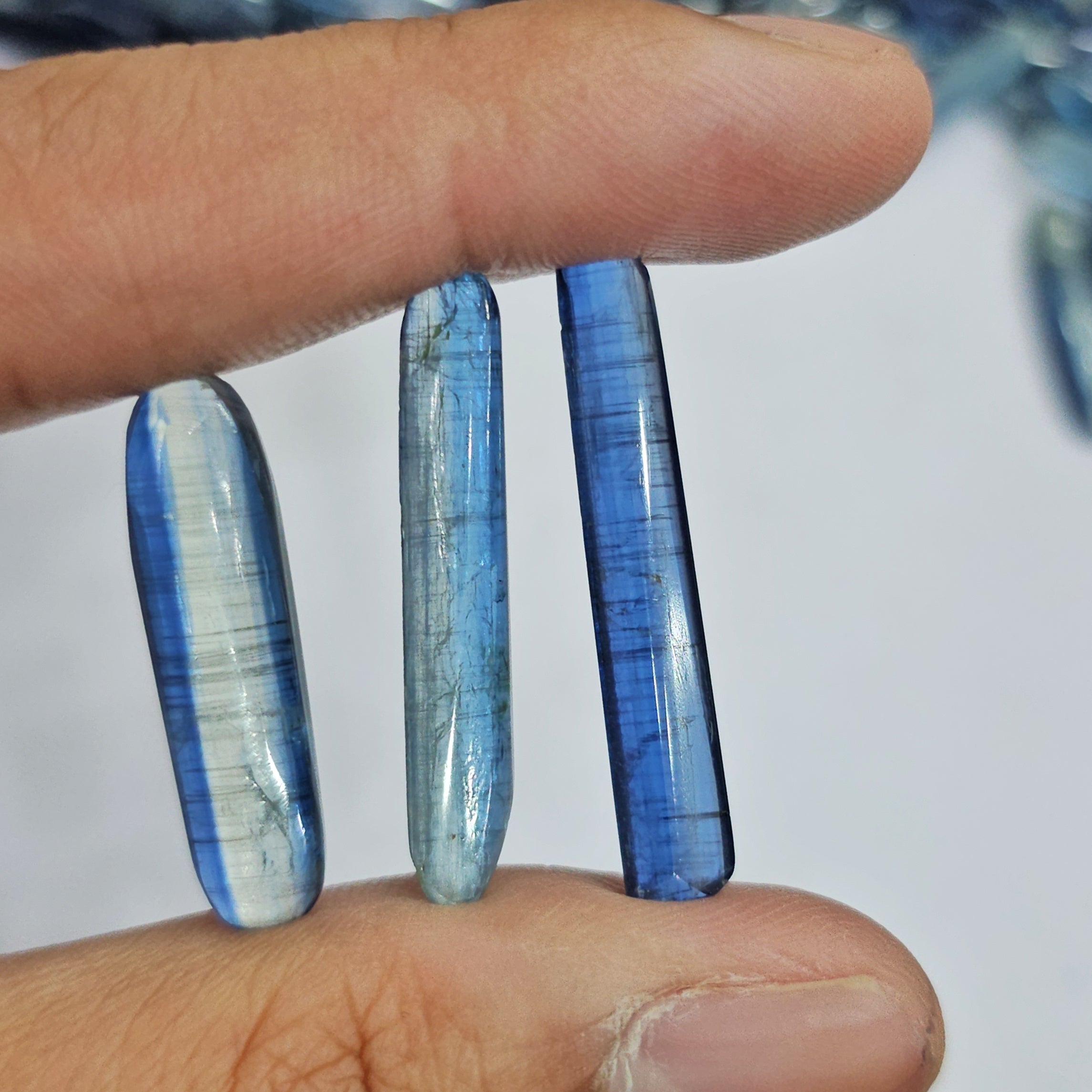 10 Pcs Natural Kyanite Polished Sticks | 20mm to 35mm tall - The LabradoriteKing