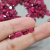 10 Pcs of Ruby Octagon shapes | 5x4mm, 7x5mm and 8x6mm - The LabradoriteKing