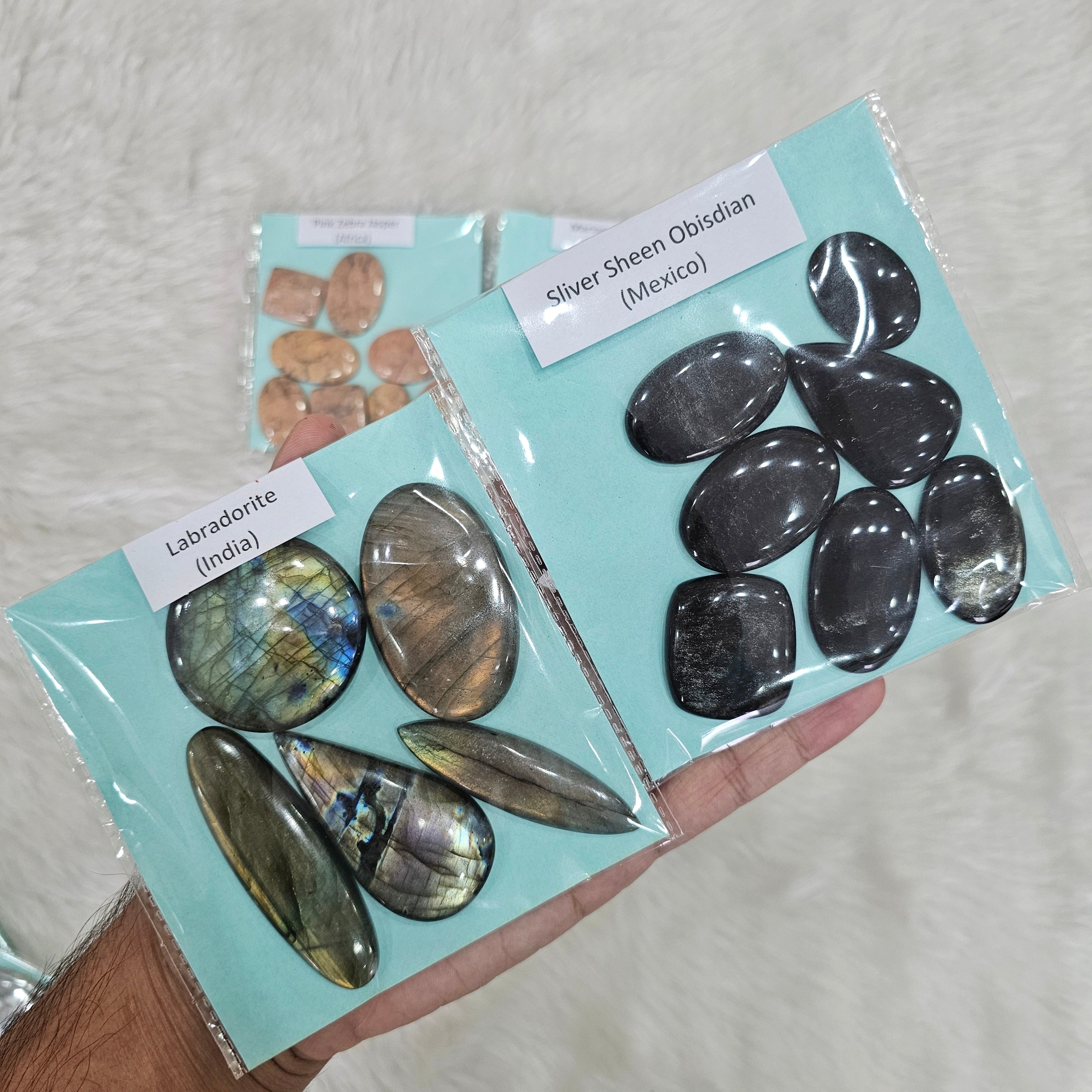 15 Sets of Exotic Gemstone cabochons | June Edition Box - The LabradoriteKing