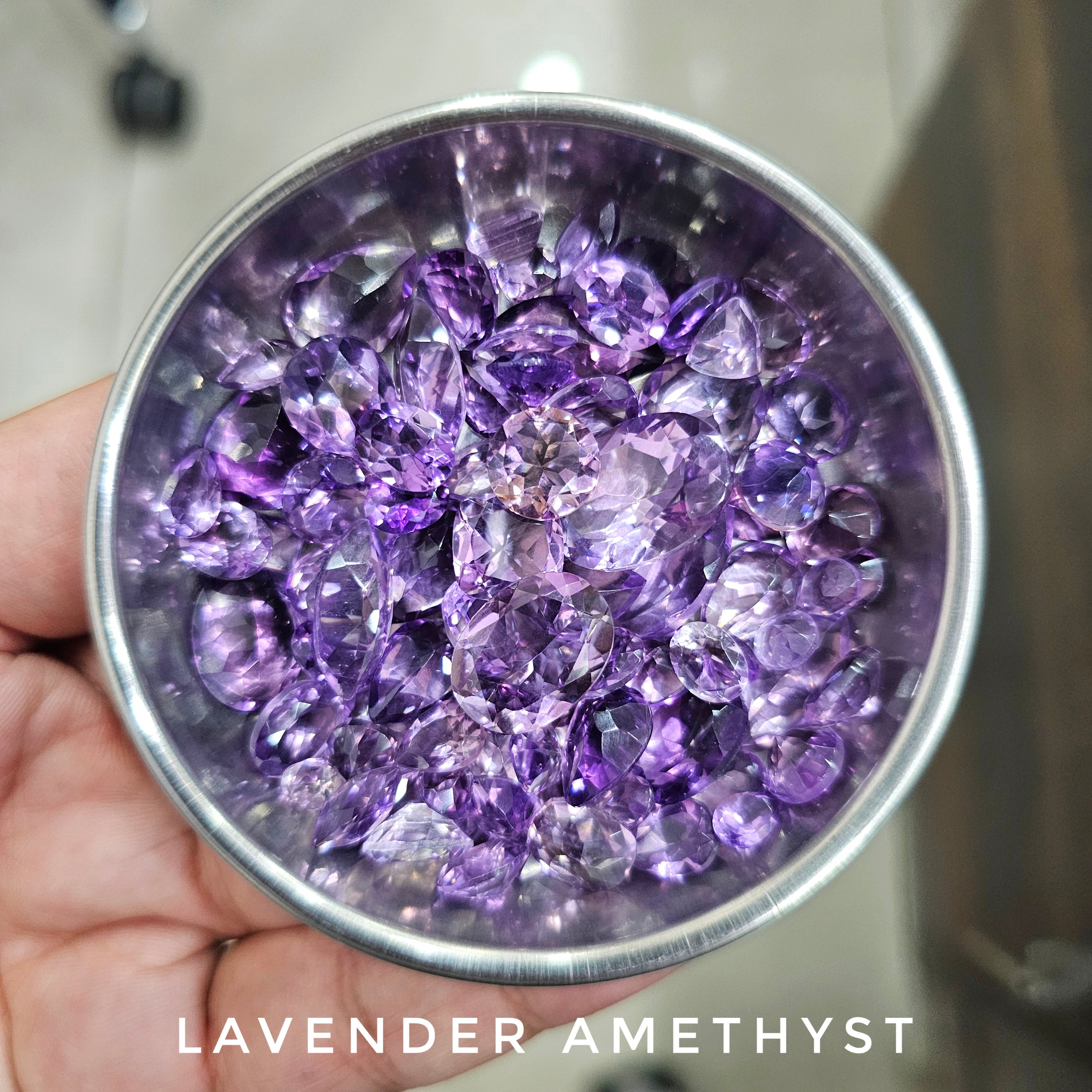 150 Carats of Mix Scoope Lavender Amethyst, Green Amethyst, Ametrines, Citrines | 40-50 Pcs | 10mm -15mm