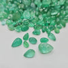 10 Pcs Colombian Emerald Cabochons | Teardrops and Ovals - The LabradoriteKing