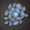 19 Pcs Natural Moonstone Cabochon Gemstone Mix Shape: 9x18mm