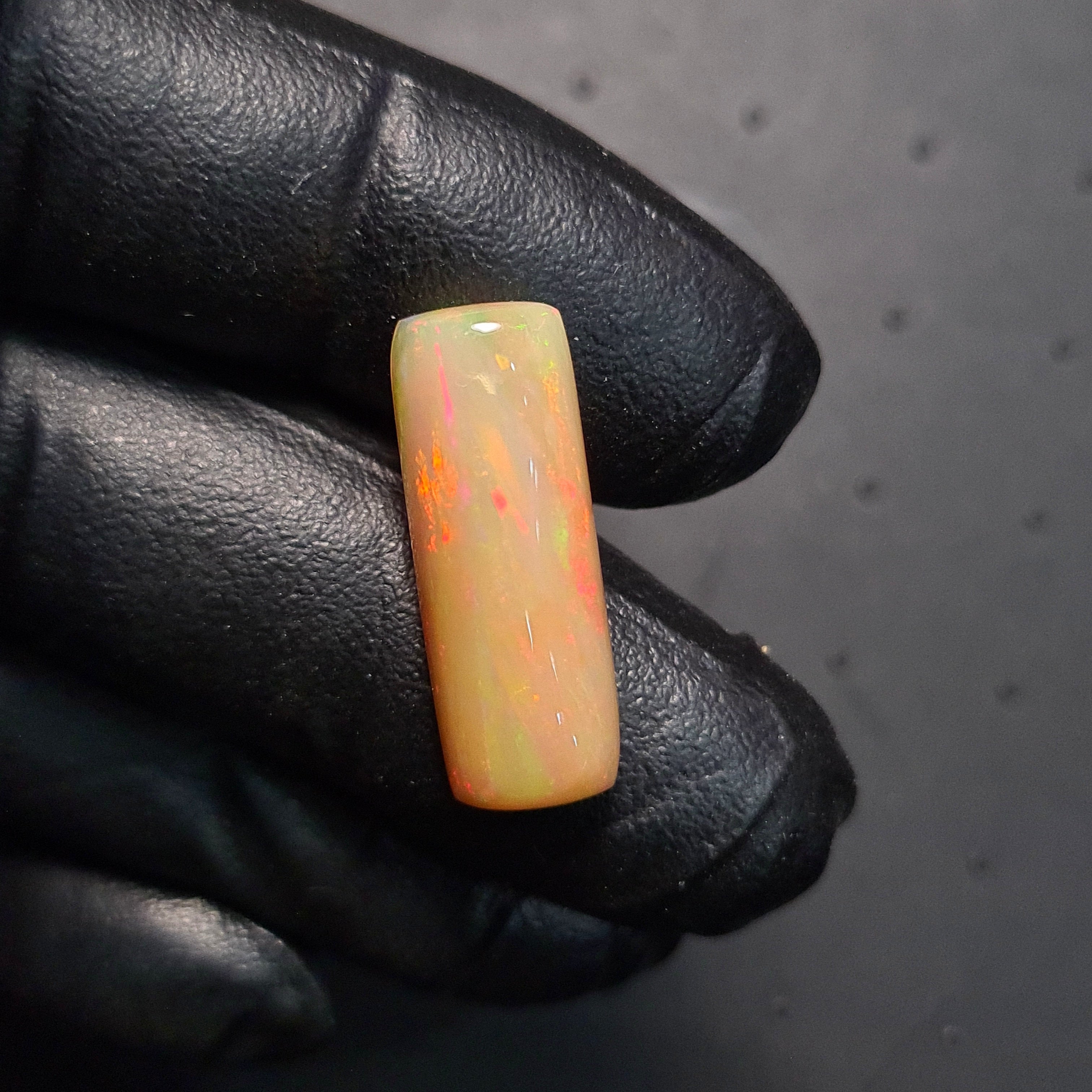 1  Pcs Of Natural Ethopian Opal  | Rectangle Shape | Size: 23x8mm