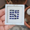 20 Pcs Of Natural Blue Sapphire Faceted | Shape: Rectangle | Size: 6x4mm - The LabradoriteKing